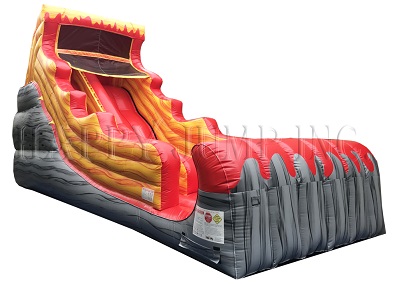 Inflatable Mungo Red Fire Surf Slide for Kids