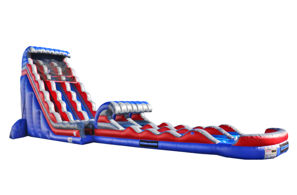 22 27′ Water Rush Double Lane Slide Traveling Tykes